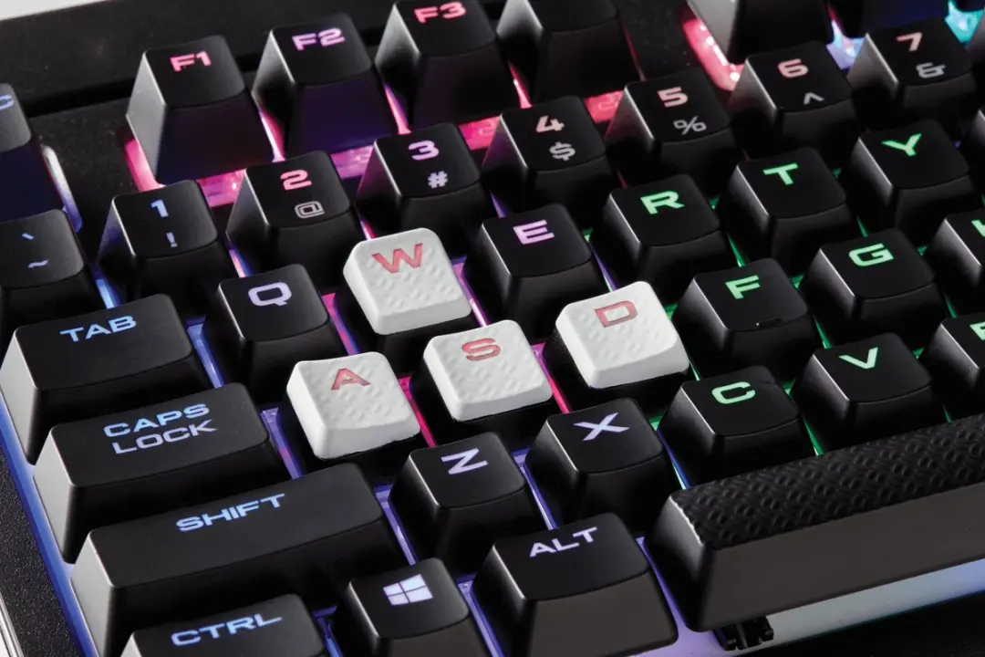 Corsair CH-9000233-NA FPS MOBA Keyset - 10 Stuks - Zwart/Wit
