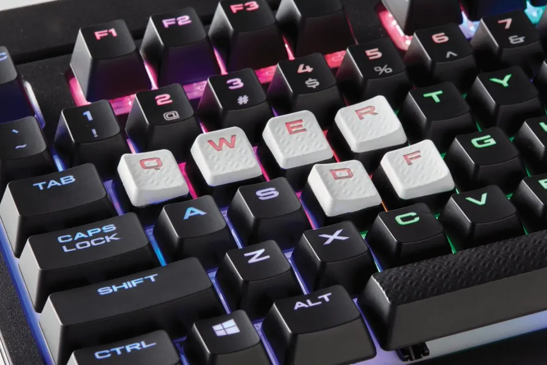 Corsair CH-9000233-NA FPS MOBA Keyset - 10 Stuks - Zwart/Wit
