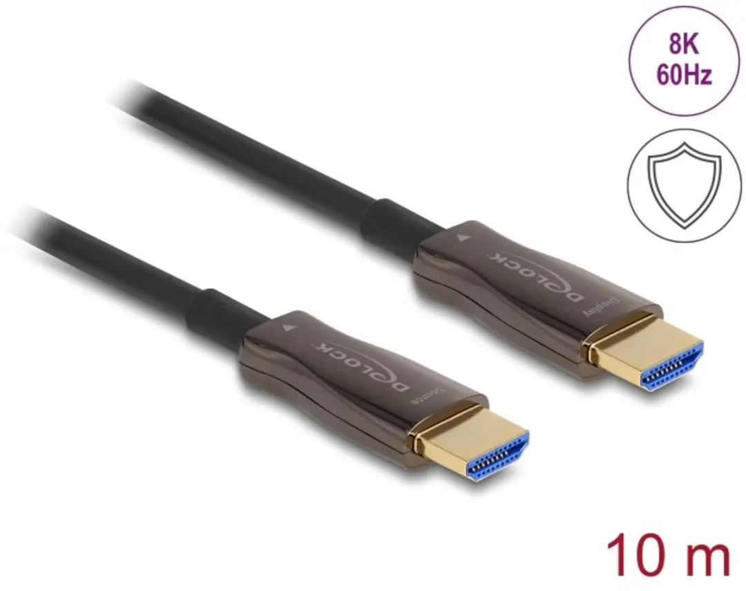 Delock Active Optical HDMI Kabel 8K 60Hz 10m - Zwart