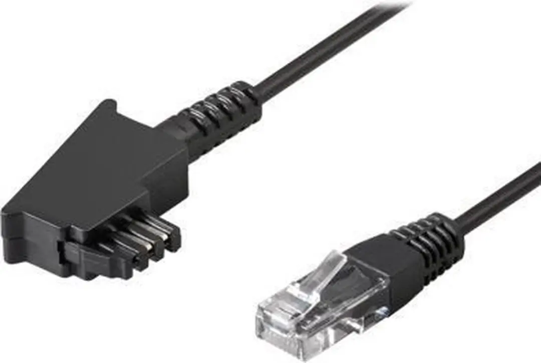 Goobay TAE-F Kabel DSL/VDSL 3m - Zwart