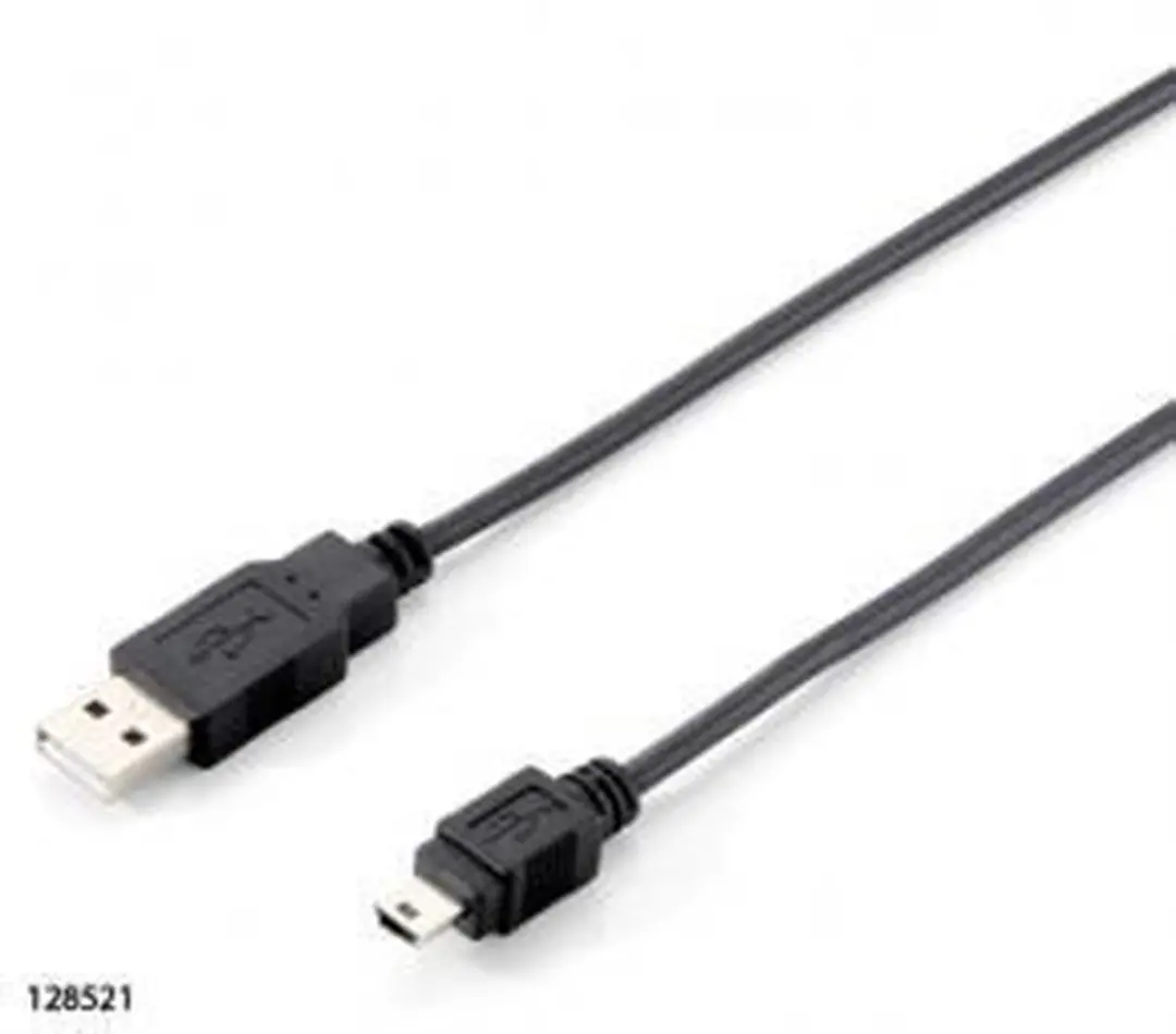 Equip USB A/Mini-USB B 2.0 Kabel 1.8m - Zwart