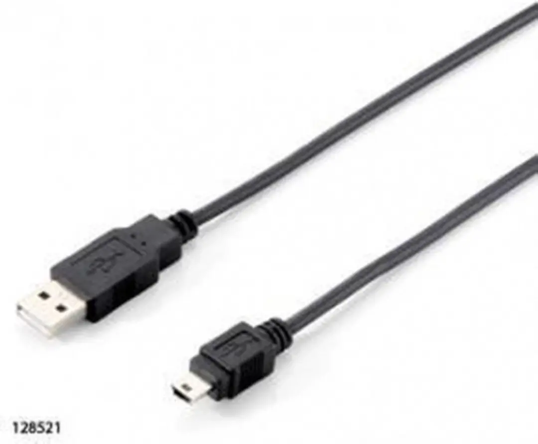 Equip USB A/Mini-USB B 2.0 Kabel 1.8m - Zwart