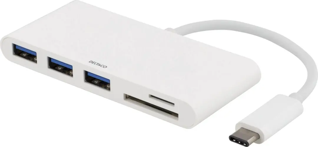 Deltaco USBC-HUB USB-C HUB