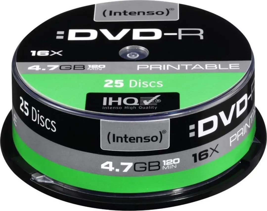 Intenso 4801154 DVD-R 4,7GB - 25 Stuks