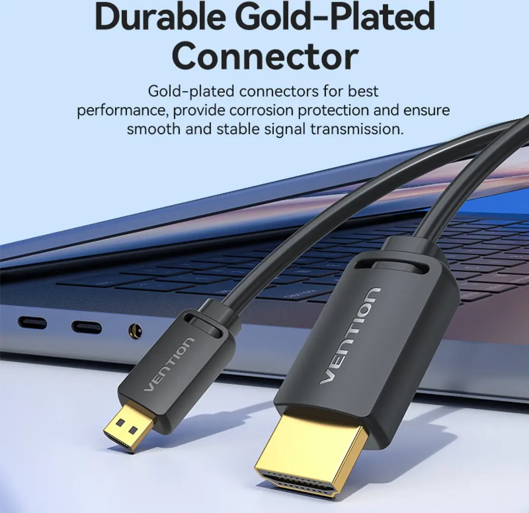 Vention AGHBG HDMI Kabel Type C naar Type A - 1,5m - Zwart
