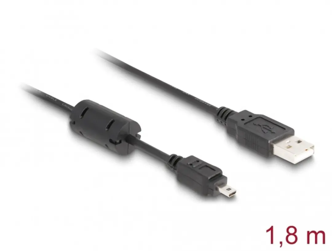 Delock USB 2.0 A Male naar Mini Male Kabel 1.83m