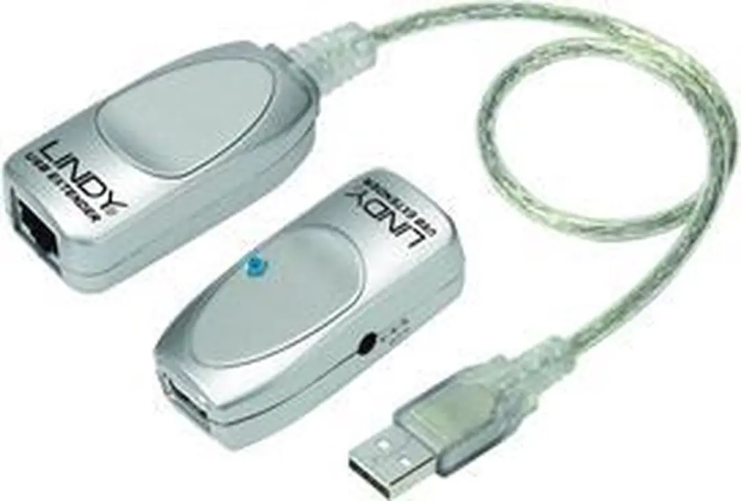 Lindy USB Extender Cat. 5 - Grijs