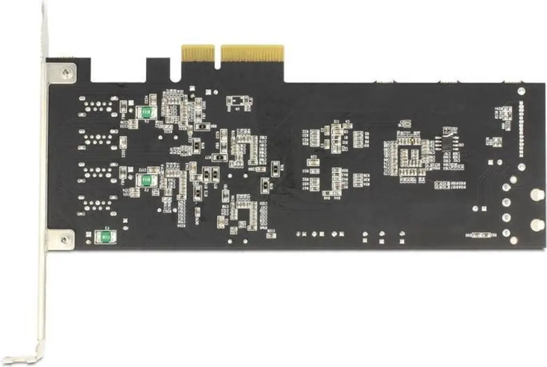 Delock PCIe x4 Kaart 4x USB 3.0 Quad Channel - Zilver/Zwart/Blauw