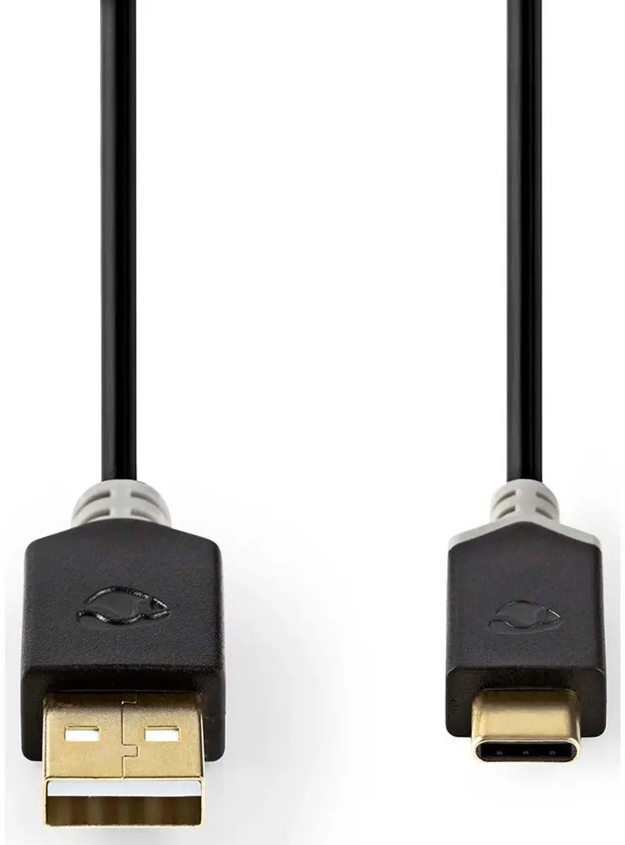 Nedis USB 2.0 USB-A naar USB-C Kabel 60W 2m - Antraciet - afbeelding 6 van 6