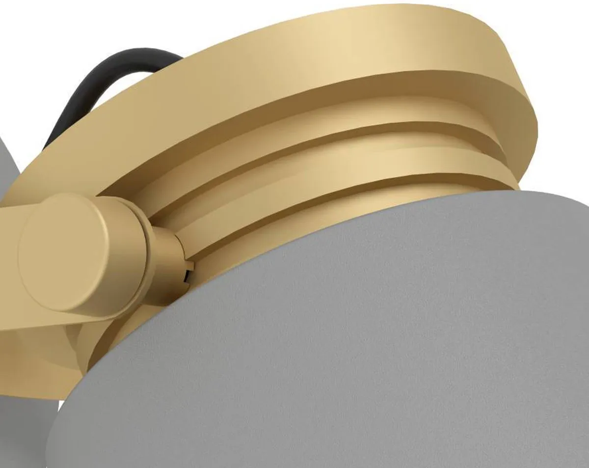 Eglo Twicken Spot E27 20cm - Grijs/Goud