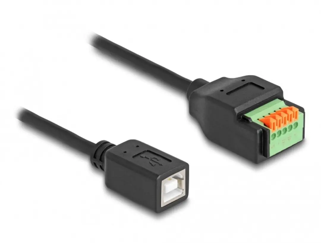 Delock USB 2.0 Type-B naar Terminal Block Adapter 15cm
