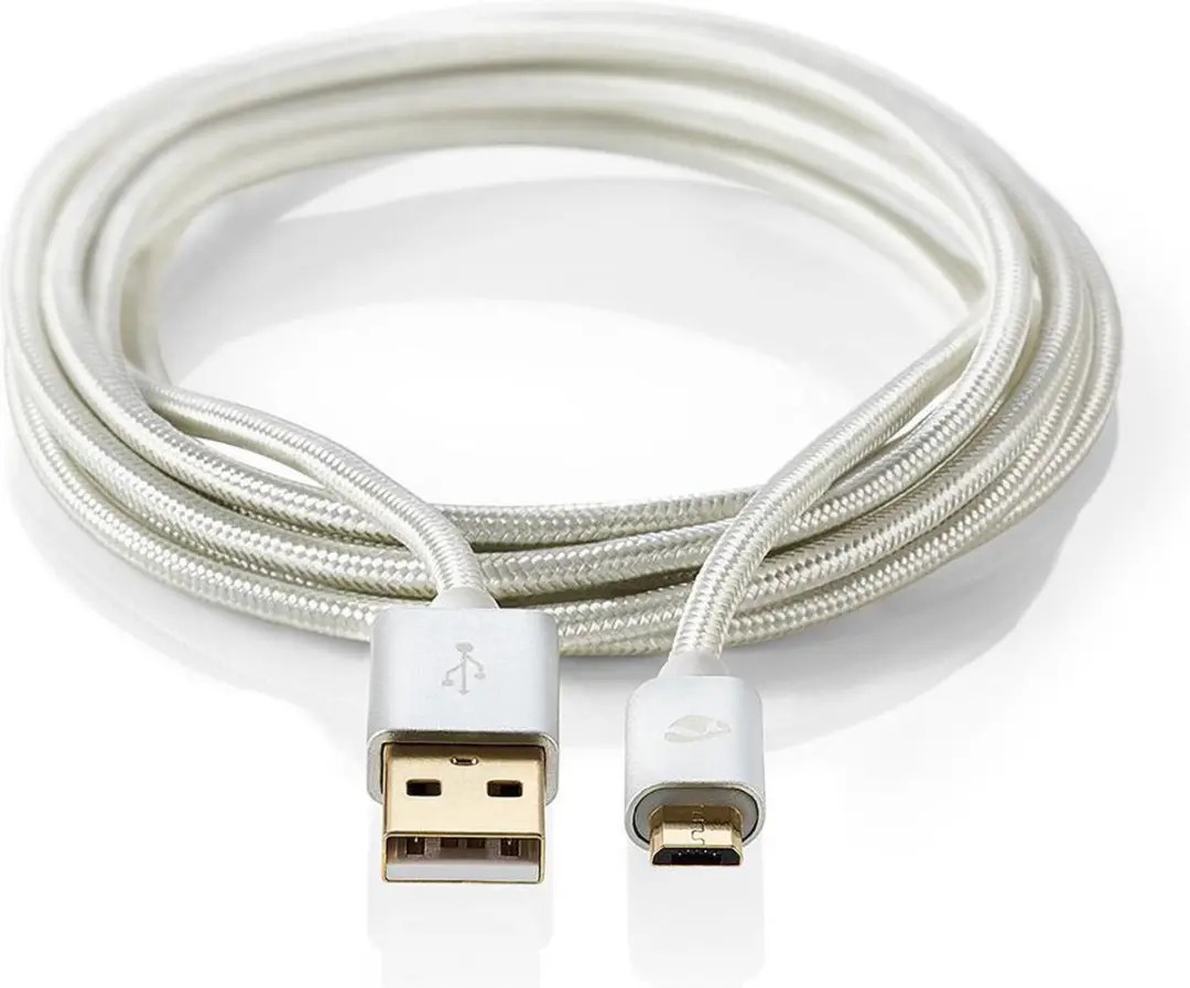 Nedis USB 2.0 Kabel A-MicroB 15W 480Mbps 1m