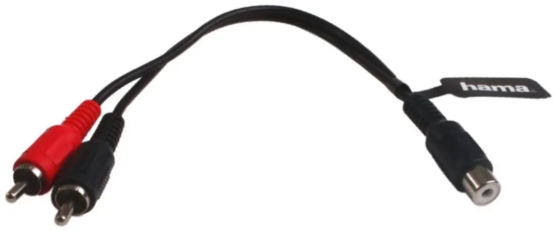Adapter 2 RCA-stekkers - RCA-aansluitingen