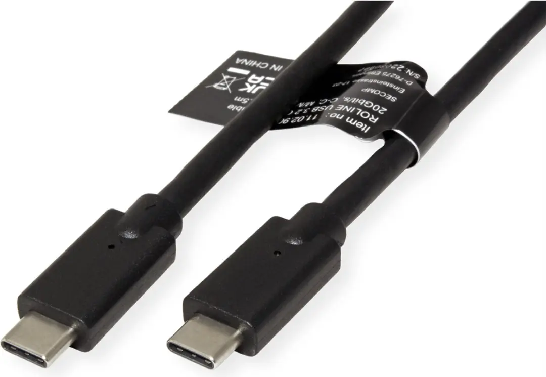 Roline USB3.2 Gen2x2 C-C Kabel 20Gbit/s 240W - 1,5m - 10 Stuks