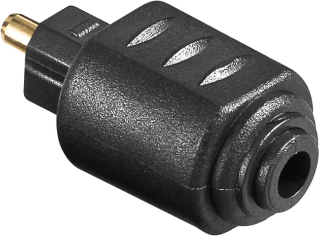 Goobay Optische Mini Toslink Adapter - Verguld - Zwart