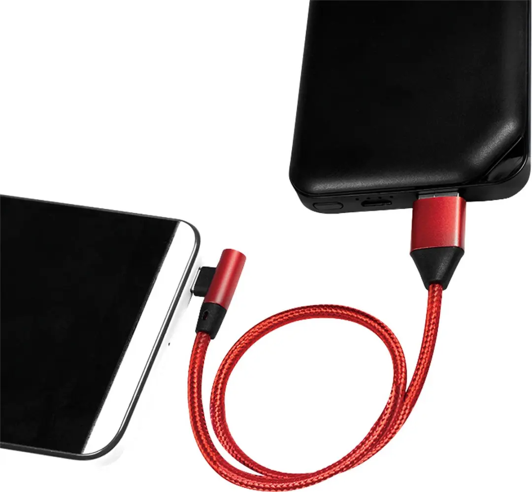 Logilink USB Micro-B Hoekadapter 0,3m - Transparant