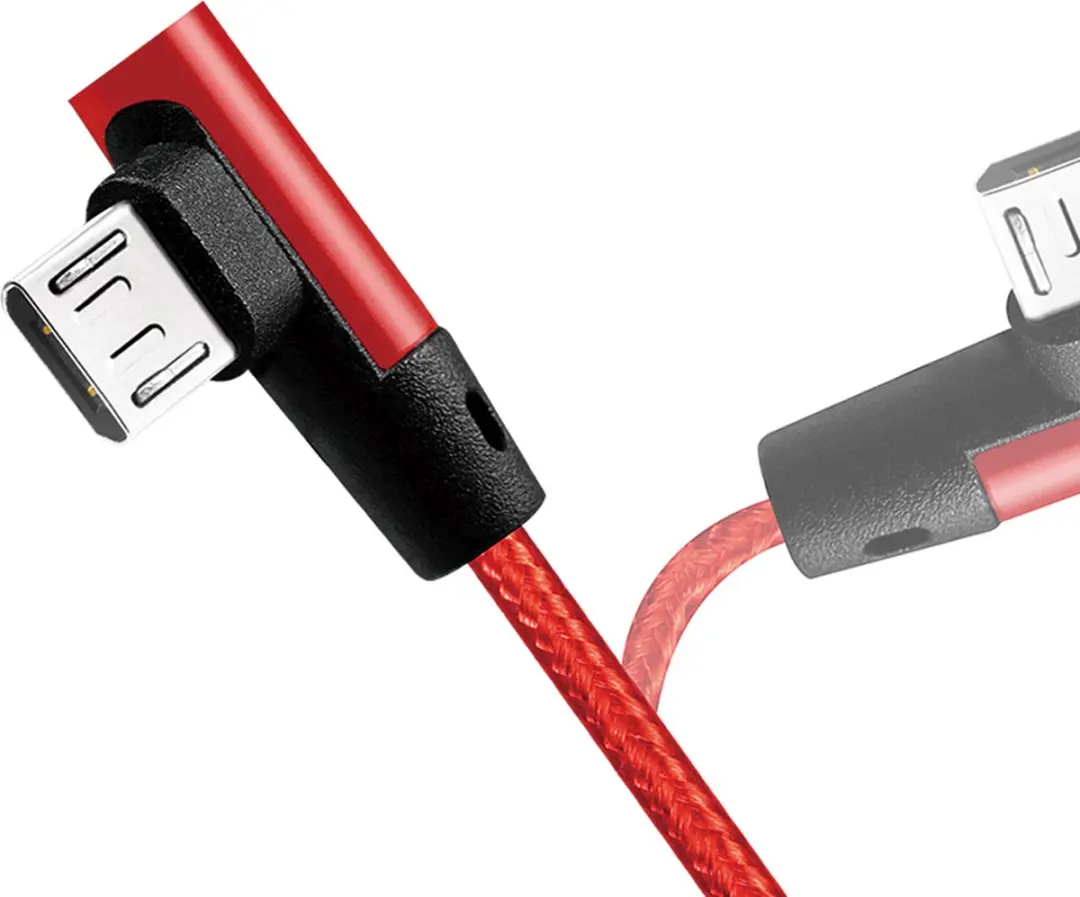 Logilink USB Micro-B Hoekadapter 0,3m - Transparant - afbeelding 6 van 6