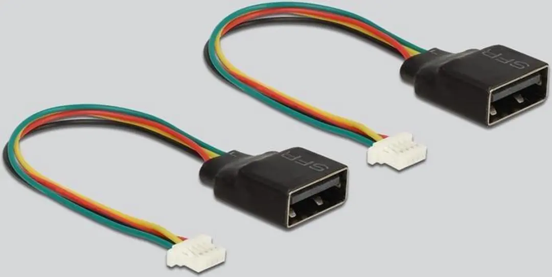 Delock Mini PCIe I/O Kaart 2x USB 2.0 Type-A - Zwart/Blauw