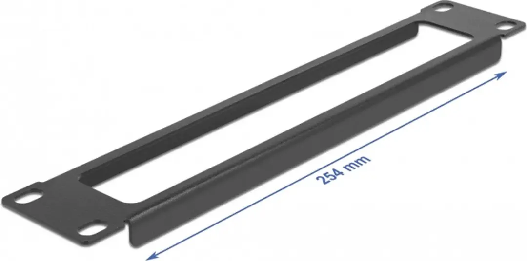 Delock 10 inch Doorvoerpaneel 1U - Zwart