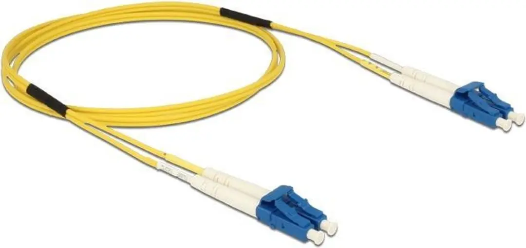 Delock LC-LC Singlemode OS2 Kabel 1m - Geel