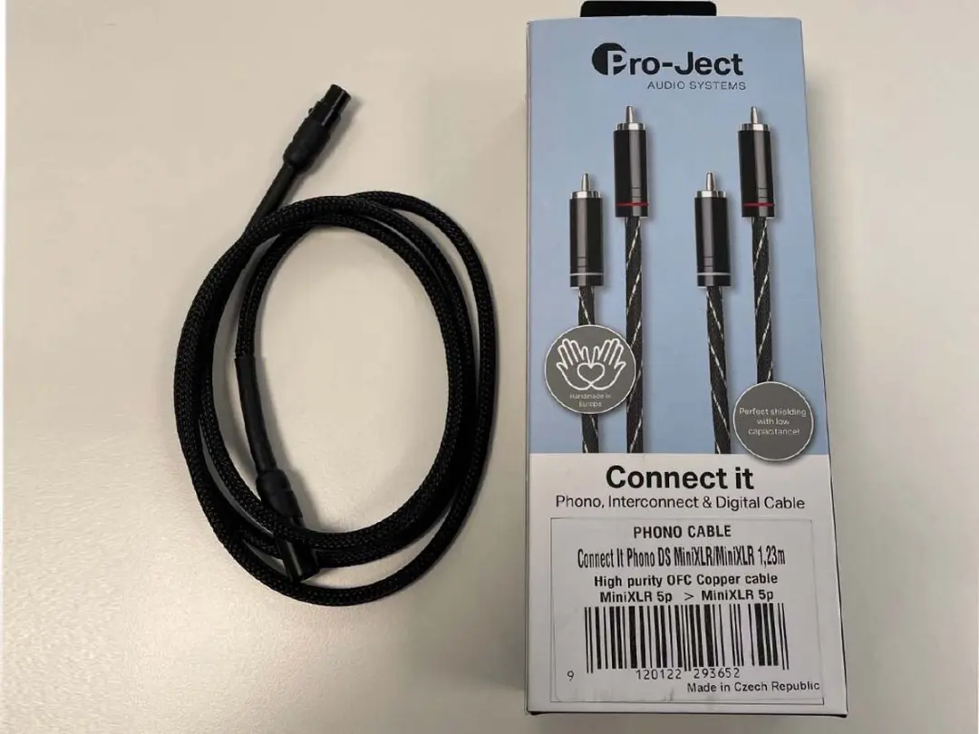 Pro-Ject Connect it Phono DS MiniXLR - 1.23m - Zwart