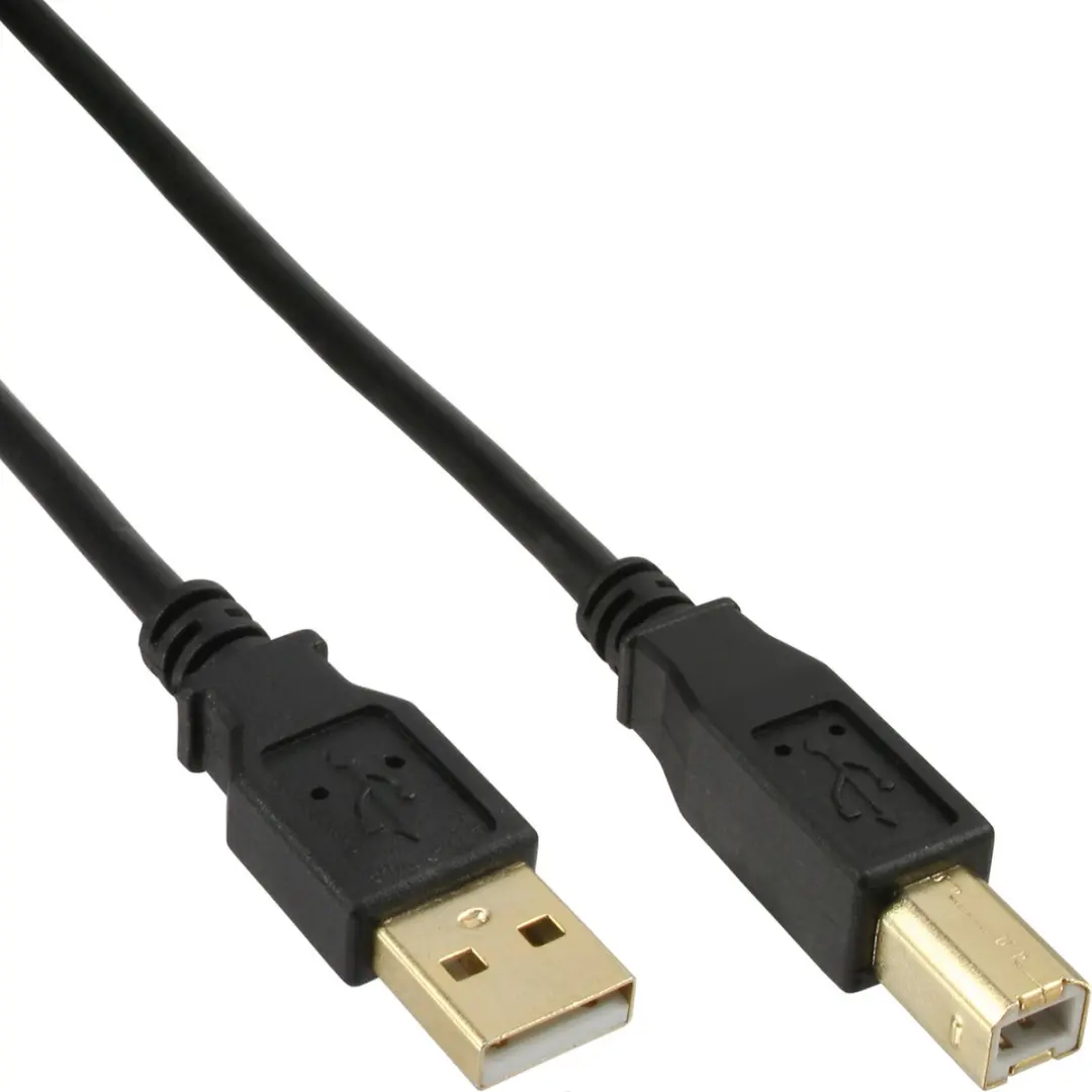 InLine 34515S USB-kabel USB 2.0 A-B 1,5m - Zwart