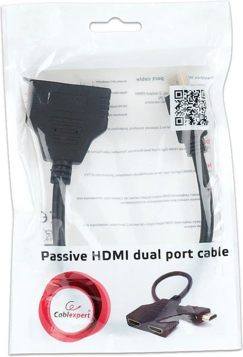 Gembird DSP-2PH4-04 HDMI Adapter - Zwart