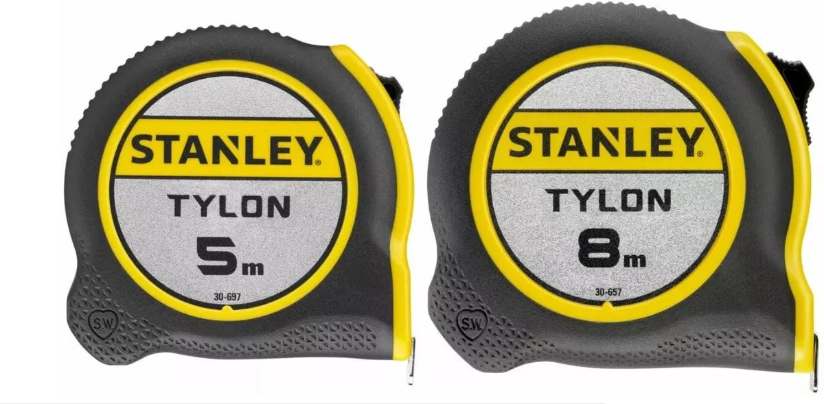 Stanley Promopack Tylon Rolmaten 13m - STHT0-74260 - Zwart/Geel
