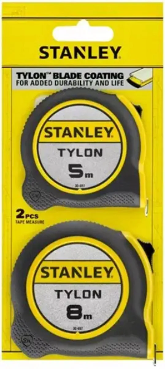 Stanley Promopack Tylon Rolmaten 13m - STHT0-74260 - Zwart/Geel