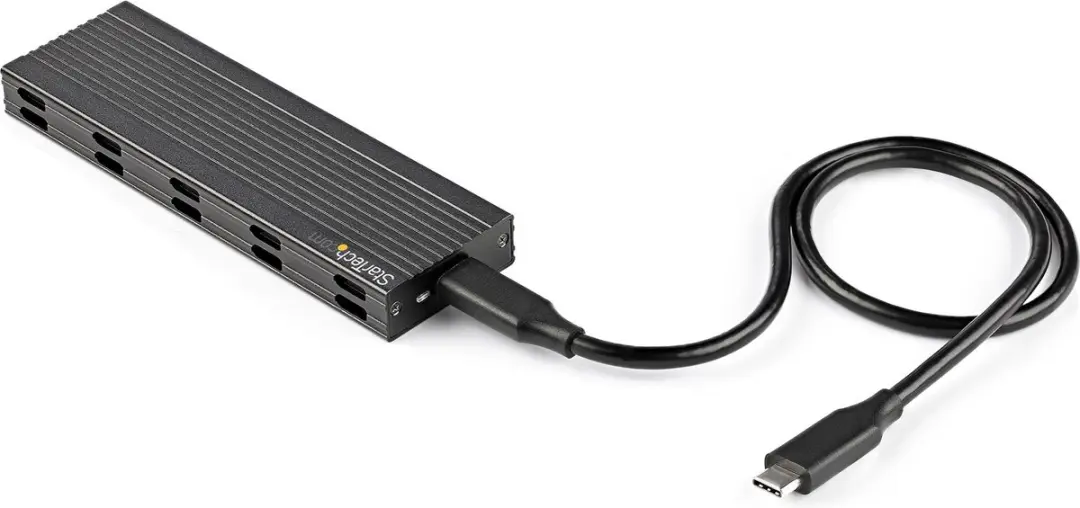 Startech SM2E1BMU31C USB-C naar M.2 NVMe Adapter - Zwart