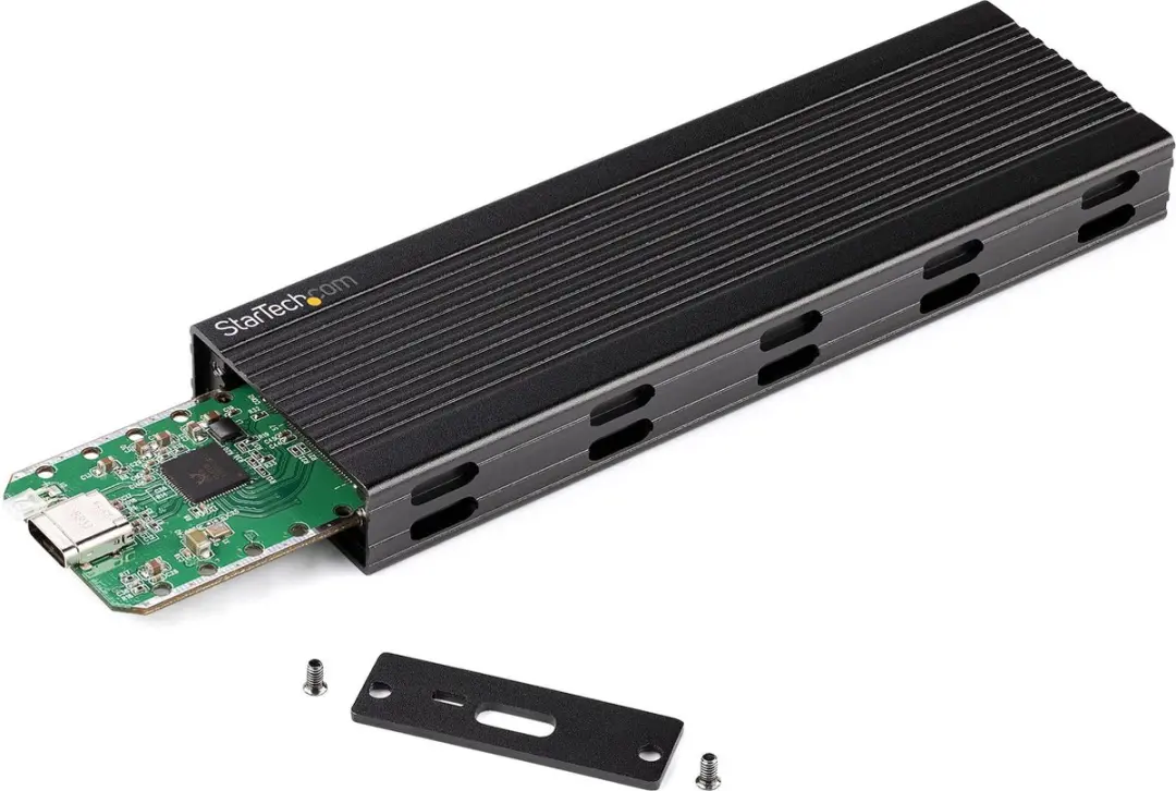 Startech SM2E1BMU31C USB-C naar M.2 NVMe Adapter - Zwart