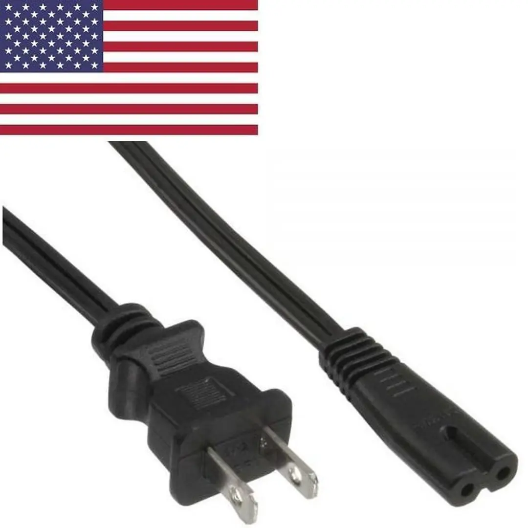 InLine USA Stroomkabel C7 - 1,8m - Zwart - afbeelding 6 van 6
