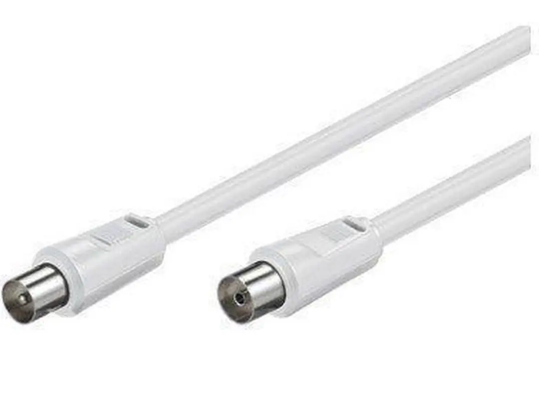 Goobay Antennekabel 5m - 80dB - Wit - 10 Stuks - afbeelding 6 van 6