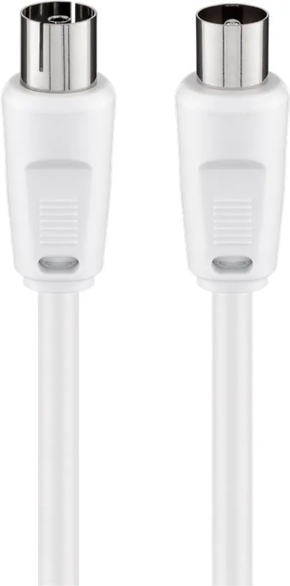 Goobay Antennekabel 5m - 80dB - Wit - 10 Stuks