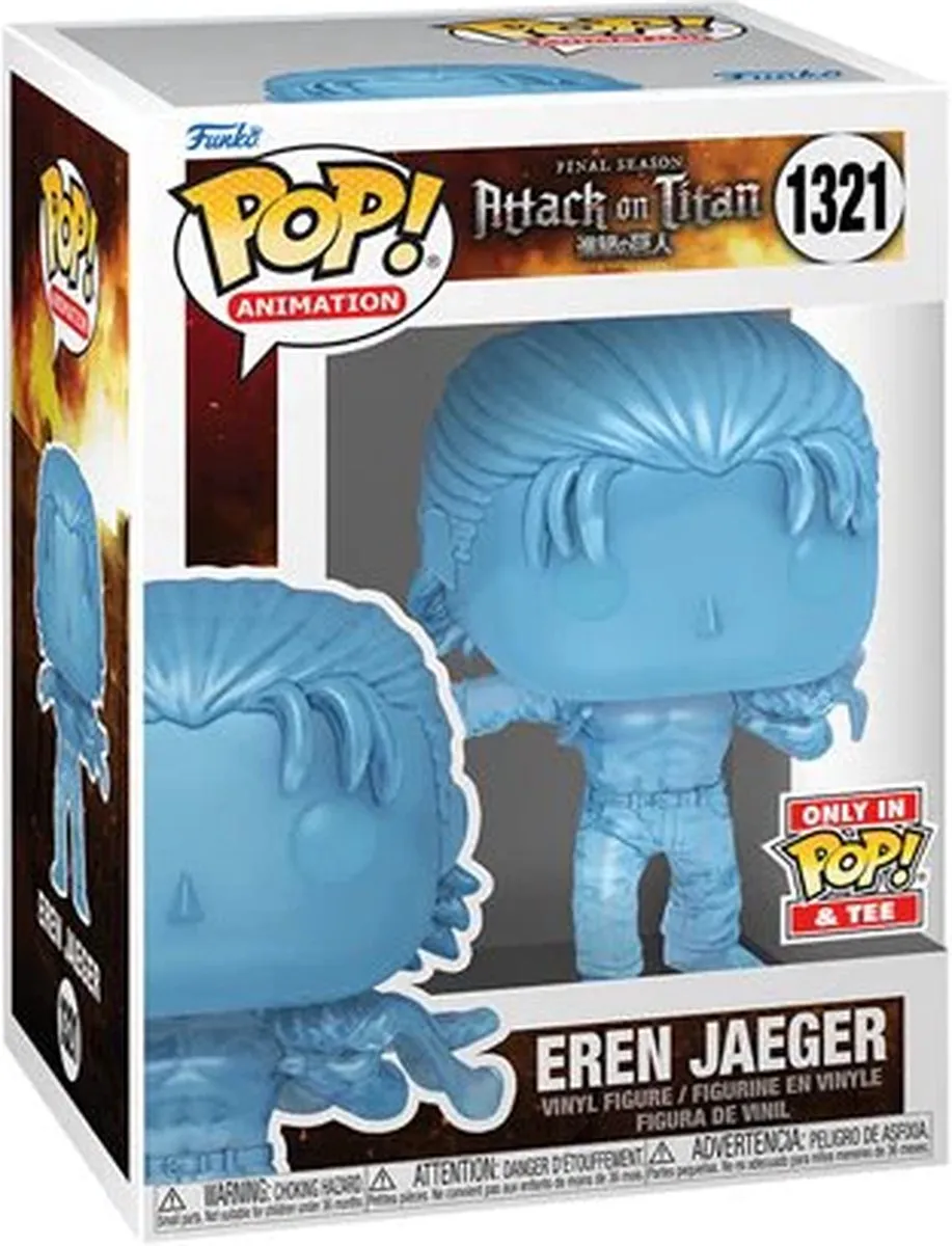 Funko Pop! Attack on Titan Eren Jeager #1321 T-Shirt - Maat M