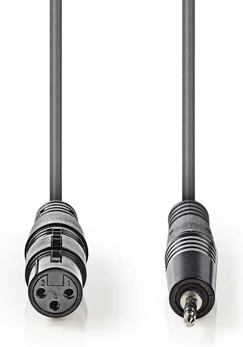 Nedis Gebalanceerde Audiokabel XLR 3-Pins Female 3,5mm Male 1m