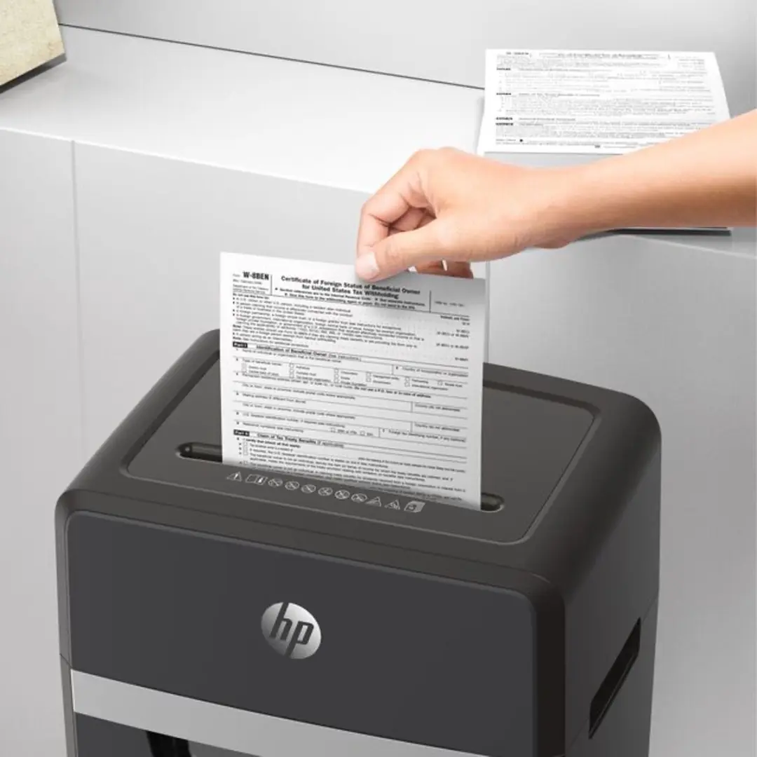 HP 24CC Papierversnipperaar - P-4/DIN 66399 - 30L - Zwart - afbeelding 6 van 6