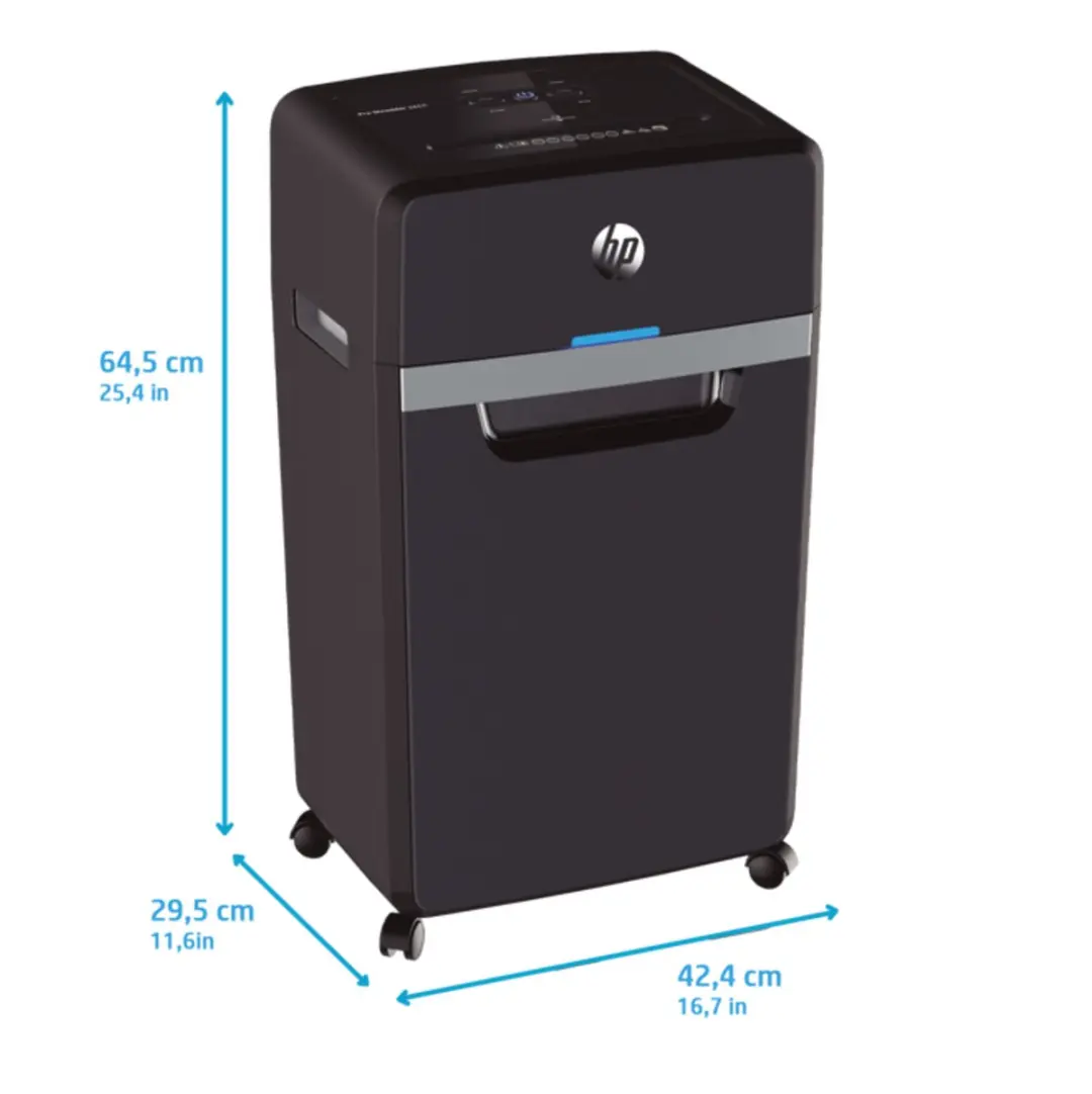 HP 24CC Papierversnipperaar - P-4/DIN 66399 - 30L - Zwart