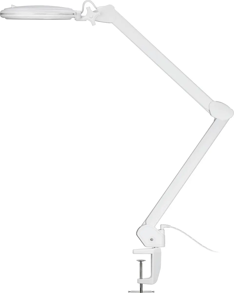 Goobay LED Loeplamp 800lm - 10W - Bureauklem Wit