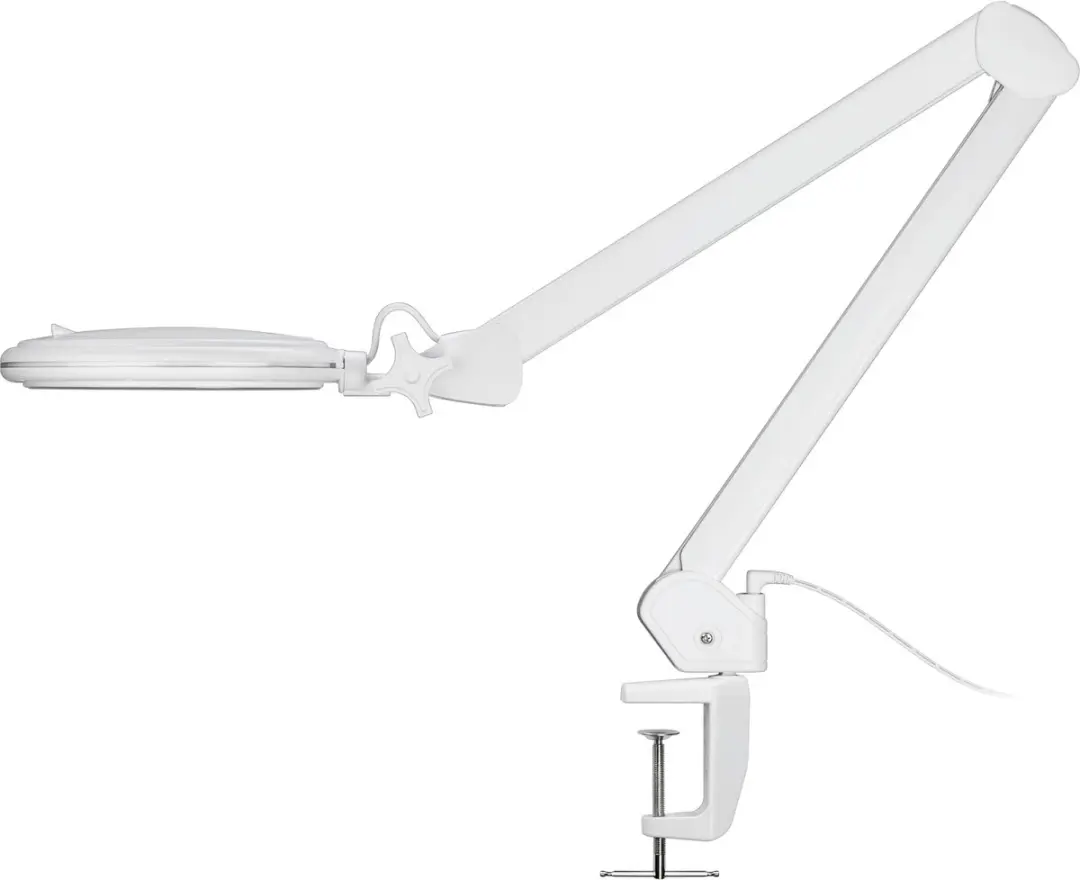 Goobay LED Loeplamp 800lm - 10W - Bureauklem Wit