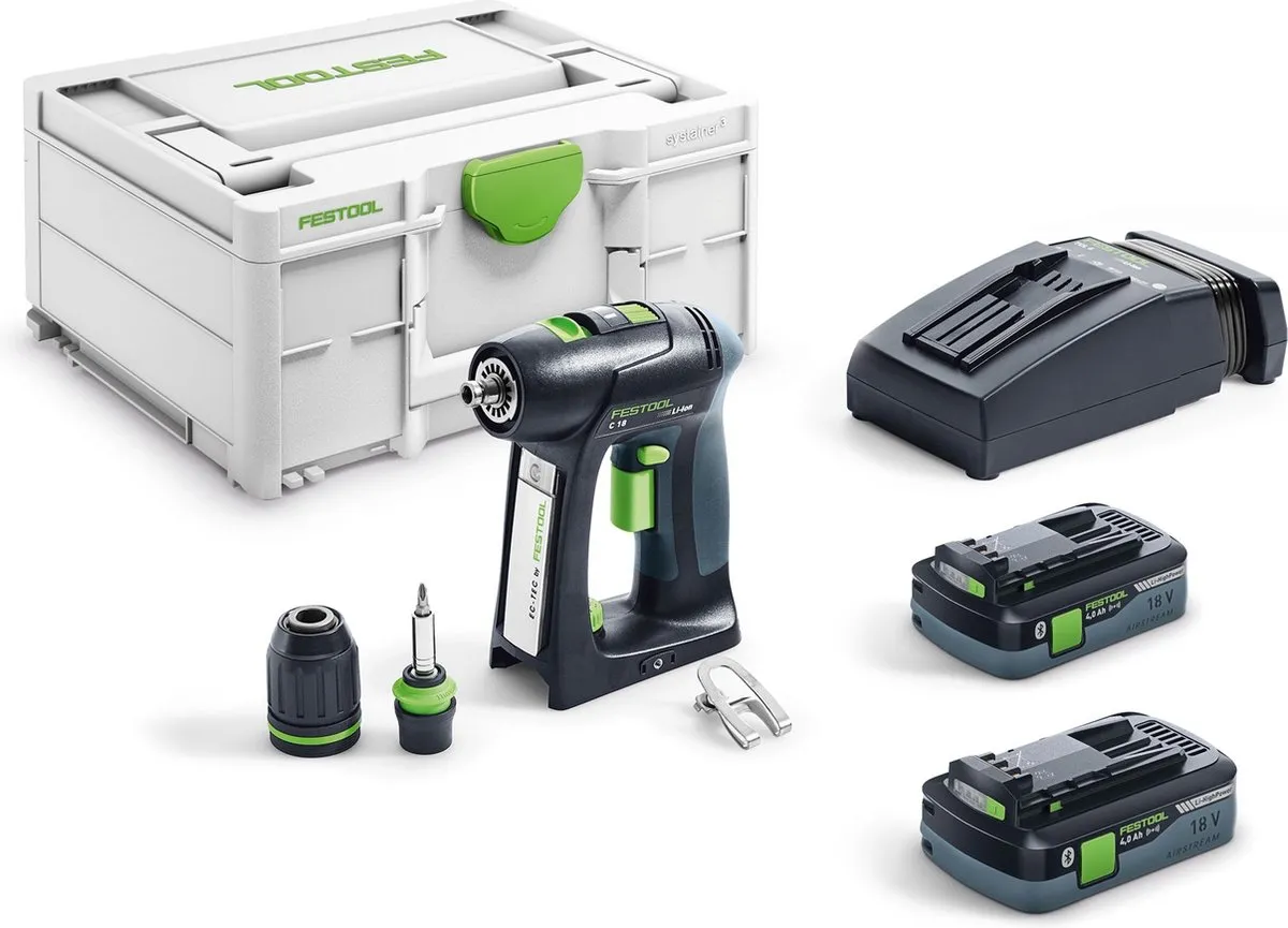 Festool C 18 HPC 4.0 I-Plus Accuschroefboormachine