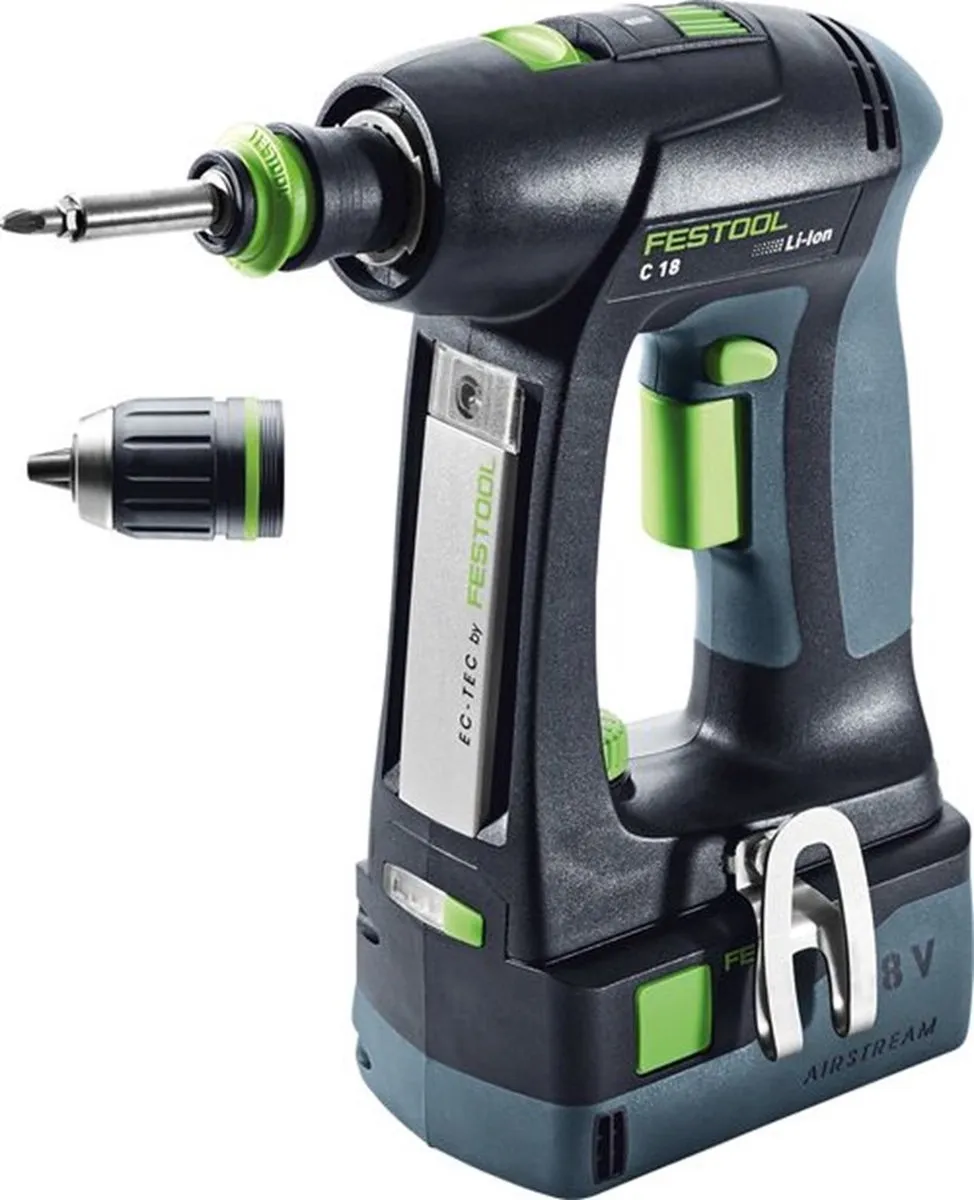 Festool C 18 HPC 4.0 I-Plus Accuschroefboormachine - 2x Accu - afbeelding 6 van 6