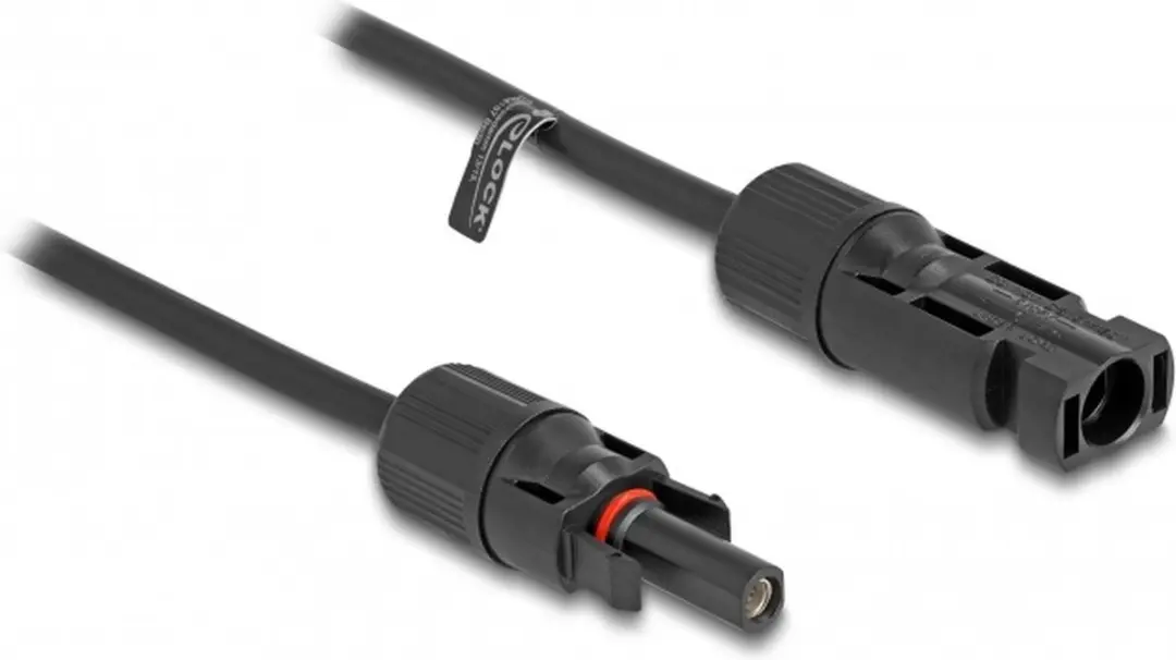 Delock DL4 Solar Kabel 4mm² Male-Female 5m - Zwart