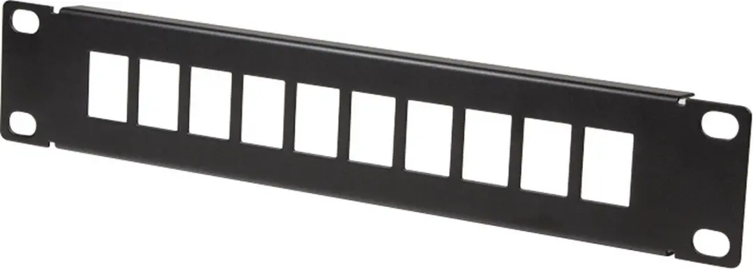 Logilink 10'' Patchpaneel ACT108 - 10 Keystone Modules - Zwart