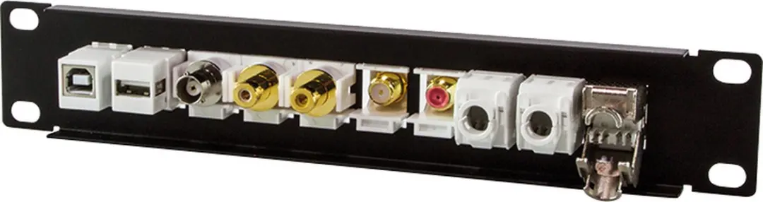 Logilink 10'' Patchpaneel ACT108 - 10 Keystone Modules - Zwart