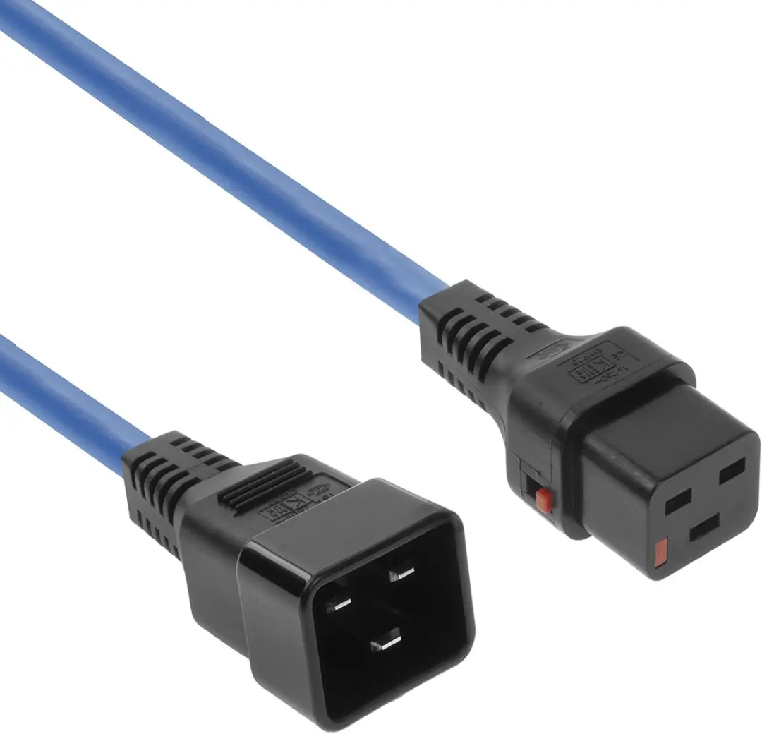 ACT PC1376 AK5207 Netsnoer C19-C20 - 3m - Blauw