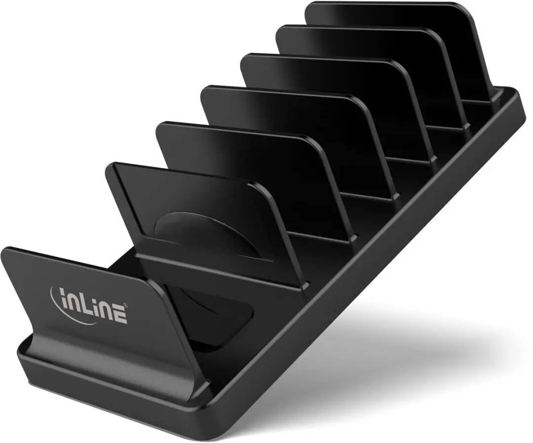 InLine Standaard voor 5 Smartphones/Tablets - 1 Stuk