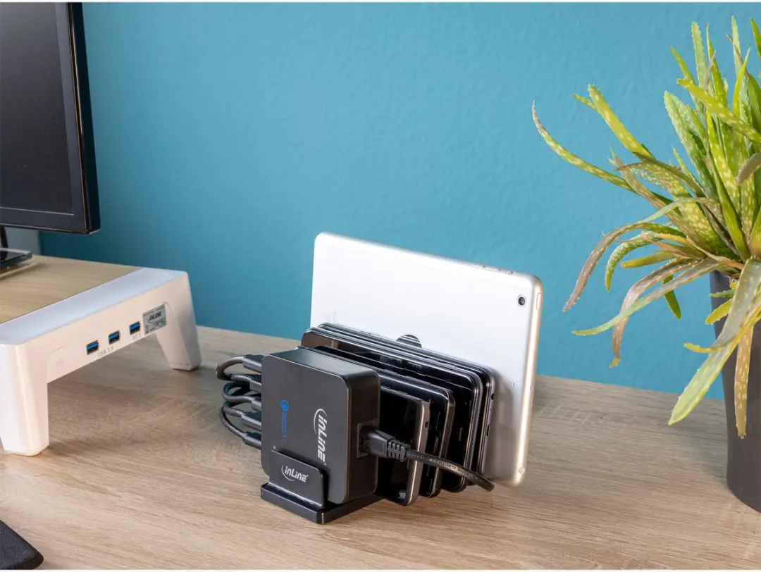 InLine Standaard voor 5 Smartphones/Tablets - 1 Stuk