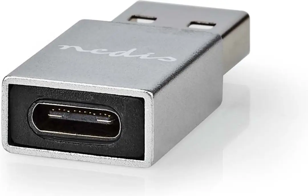 Nedis CCGB60925GY USB-C naar USB-A Adapter - 5Gbps - Zwart