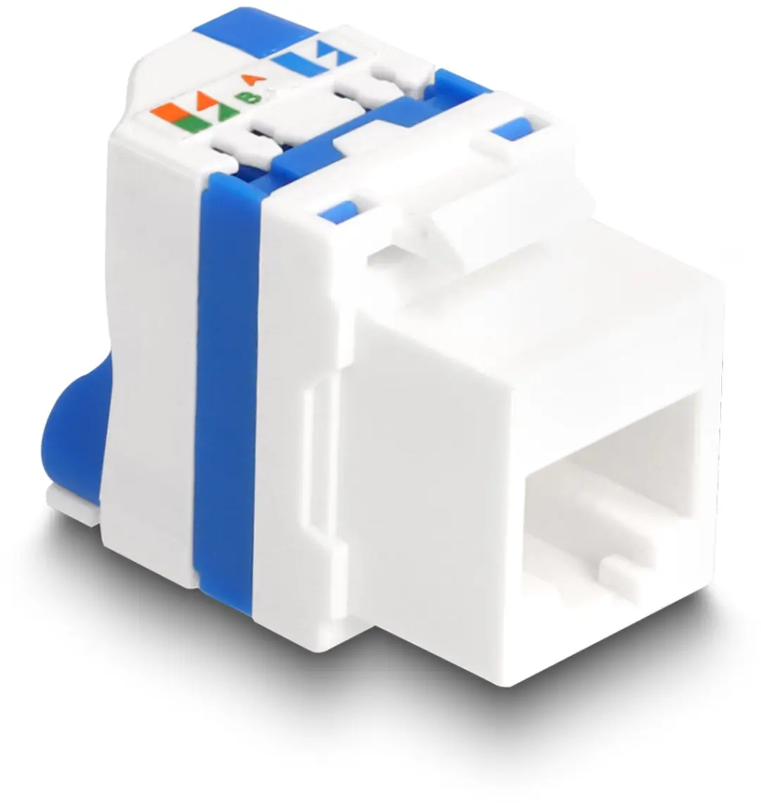Delock Keystone Module RJ45 LSA Cat.6A Blauw